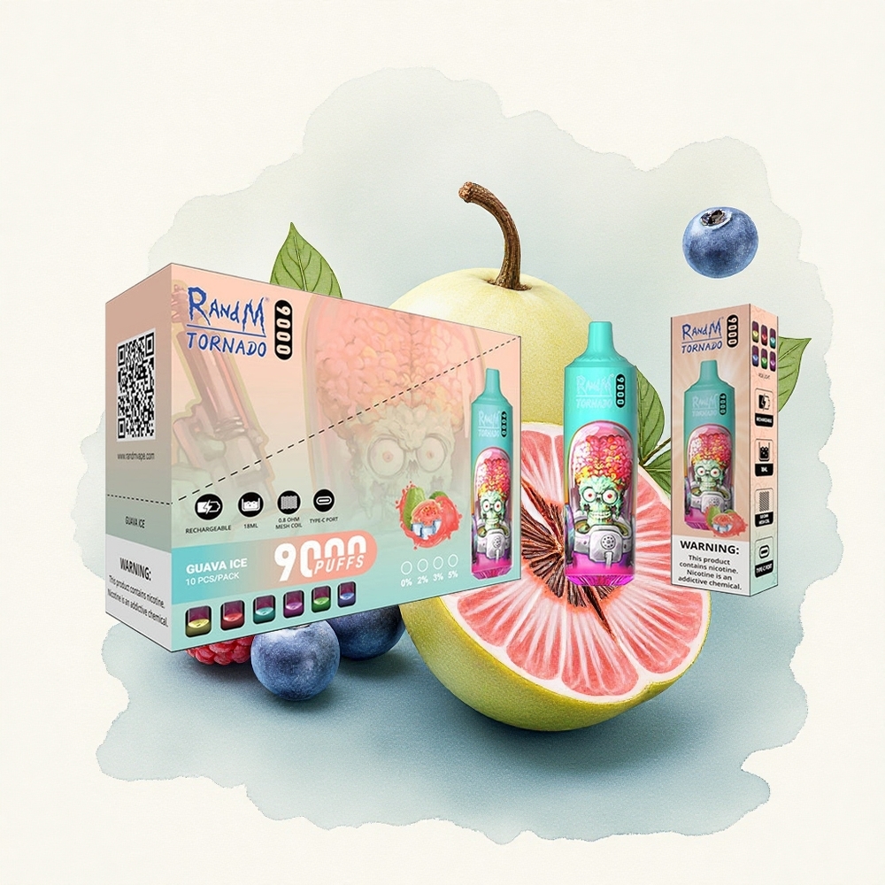 RandM Fumot Tornado 9000 Puffs Blue Sour Raspberry 850mAh Mesh 18mL