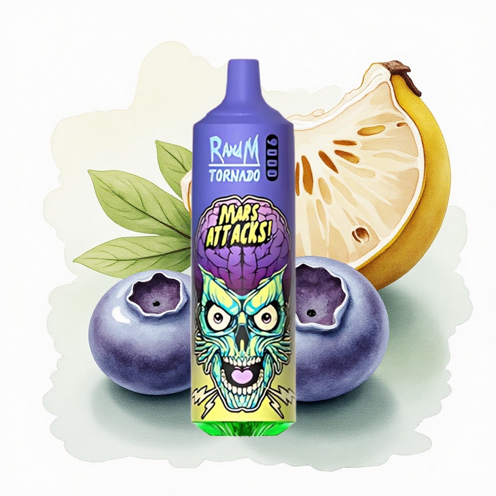 RandM Fumot Tornado 9000 Puffs Blueberry Ice Mesh 18mL 850mAh