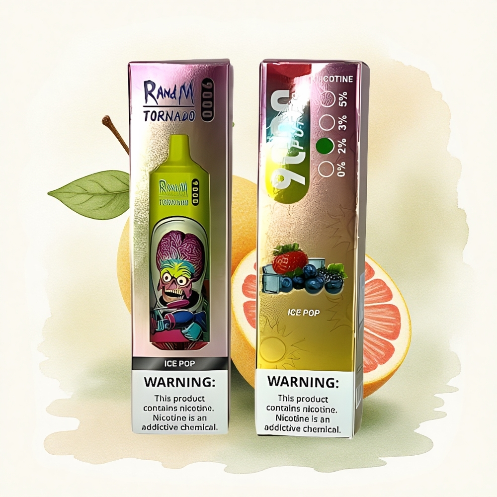 RandM Fumot Tornado 9000 Puffs Ice Pop Mesh 850mAh 18mL