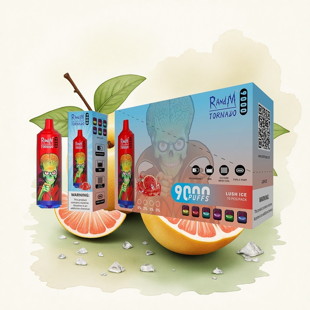 RandM Fumot Tornado 9000 Puffs Lush Ice Mesh 18mL 850mAh