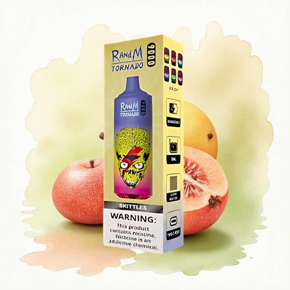 RandM Fumot Tornado 9000 Puffs Skittles Mesh 18mL 850mAh