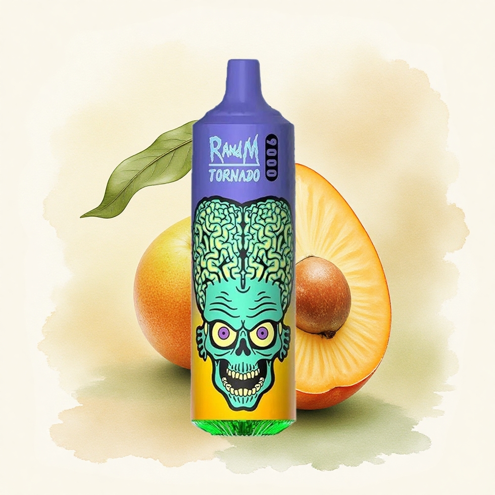 RandM Fumot Tornado 9000 Puffs Straw Mango 850mAh 18mL Mesh