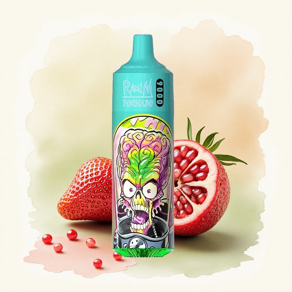 RandM Fumot Tornado 9000 Puffs Strawberry Pomegranate 18mL Mesh 850mAh
